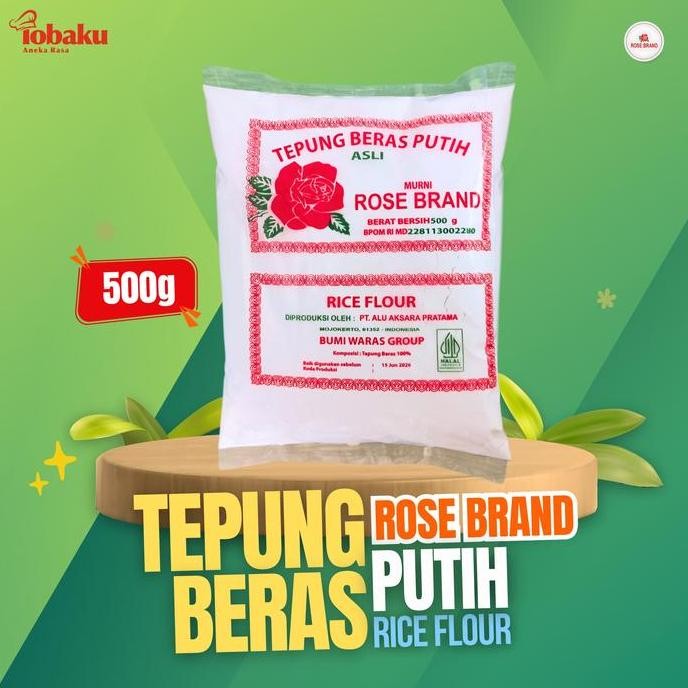 

Terlaris Tepung Beras Mawar Rose Brand 500G - Tepung Beras Berkualitas Untuk Kue, Jajanan