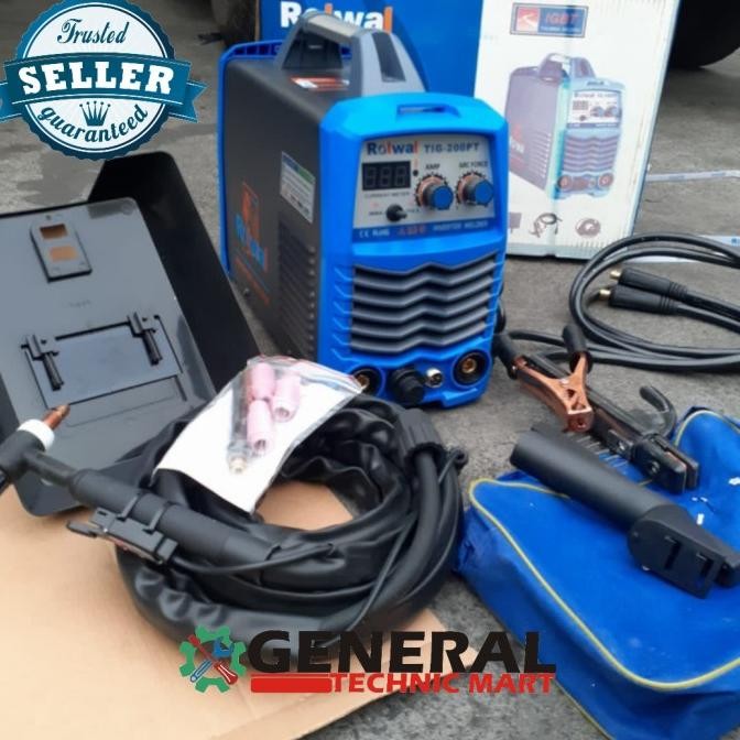 Mesin Las Argon Stainless Tig-200Pt Rolwal Mesin Las 200 Travo Las New Stok