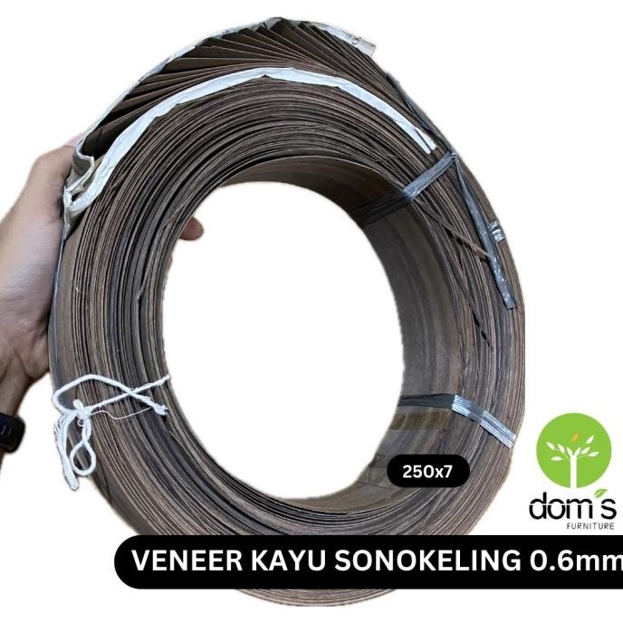 """] Dom's Wood Veneer/Veneer Kayu Sonokeling 0.6mm Bahan Kayu Asli DIY