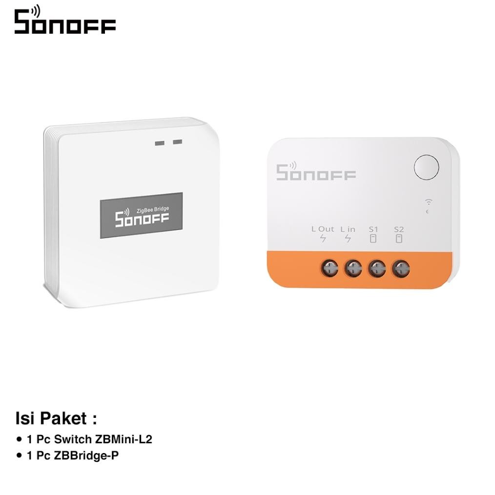 WAGI Bundle Sonoff Smart Switch ZBMINIL2 + Sonoff Bridge Zbbridge-P