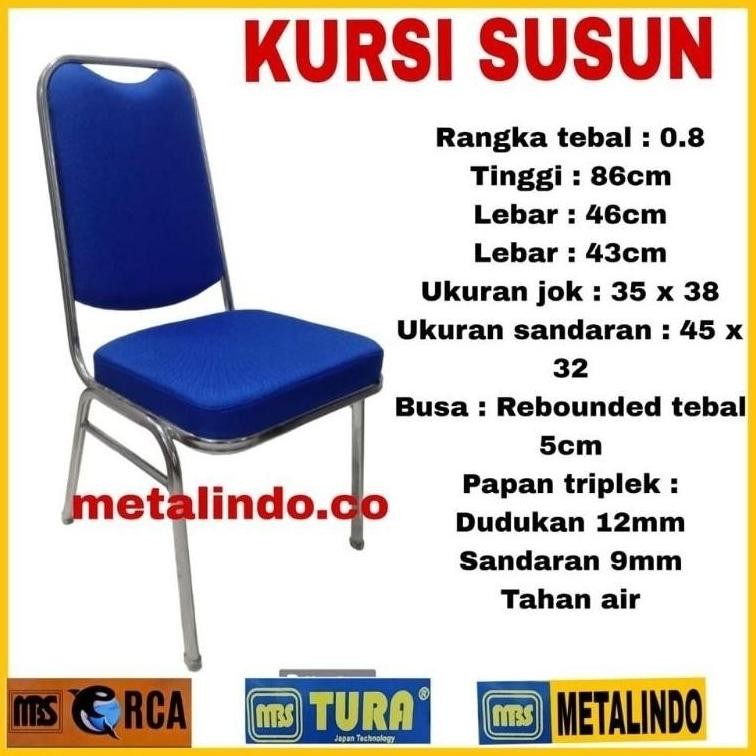 kursi Susun Kursi Seminar Kursi kantor Kursi makan Serbaguna (Jok kain )
