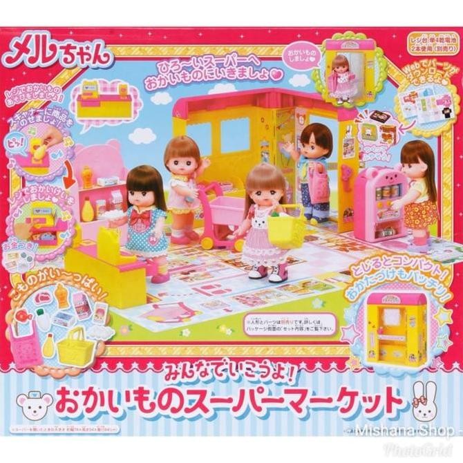 Mainan Rumah Supermarket Boneka Mell Chan HOUSE Ori Mellchan Doll