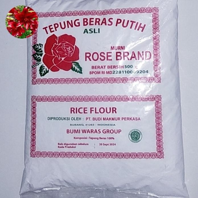 

Terlaris Tepung Beras Rose Brand 500Gr