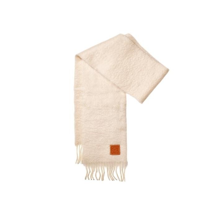 Murah LOEWE Anagram patch logo scarf in mohair and wool Non COD