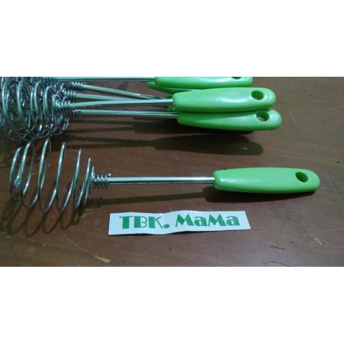 

Terlaris Kocokan Telor Spiral Bahan Stainless 16 Cm