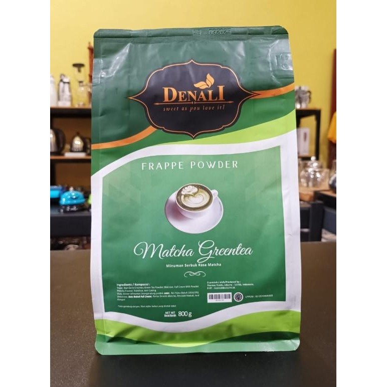 

Denali Frappe Powder Matcha Green tea 800 gr Bubuk Perasa Teh Hijau