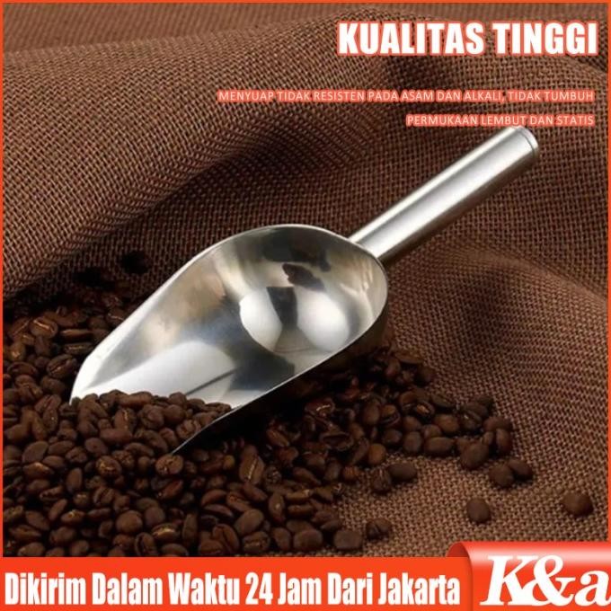 

Terlaris Sendok Sekop Es Batu Stainless Skop Serokan Beras Tepung Jagung Ice