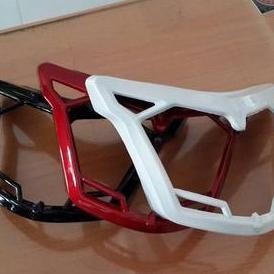 aksesoris variasi List lis Cover headlamp lampu yamaha MX king 150