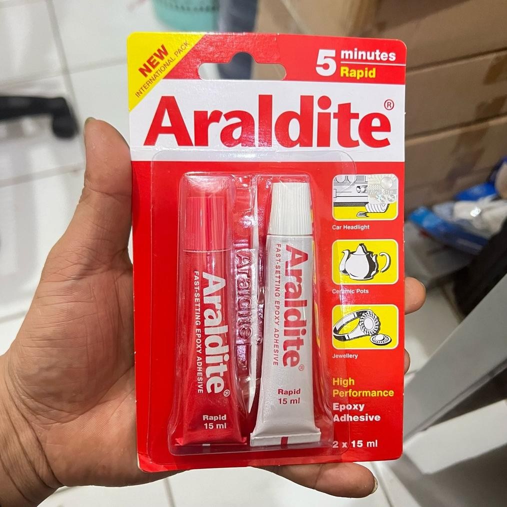 

Pk32 Yt- Lem Epoxy Besi Rapid Cepat 5 Menit/Araldite Merah Termurah