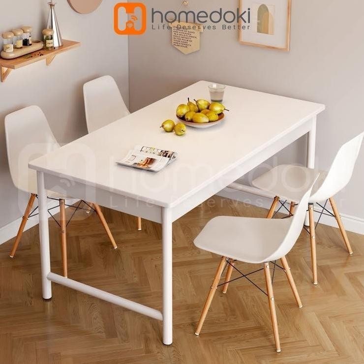 Meja Makan / Meja Makan Putih / Meja Makan Minimalis / Meja Belajar