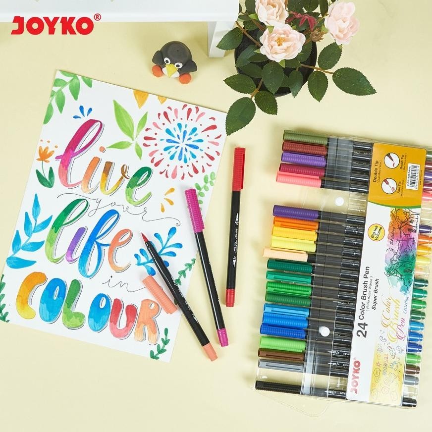 

Et-98 Tt60 Color Brush Pen / Kuas & Pulpen Warna Joyko Clp-13 - Ballpoint Pena Clp13 12Warna 2 Fungsi Sale