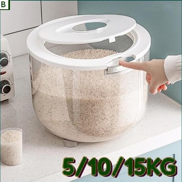 

Terlaris [Top] 5/10/15Kg Tempat Beras Kotak Penyimpanan Kacang Tepung Makanan Rice Box Storage / Kotak Penyimpanan Beras