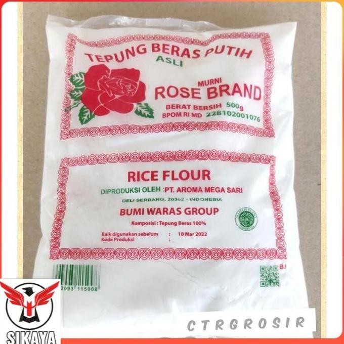 

Terlaris Tepung Beras / Ketan Putih Rose Brand 500Gr
