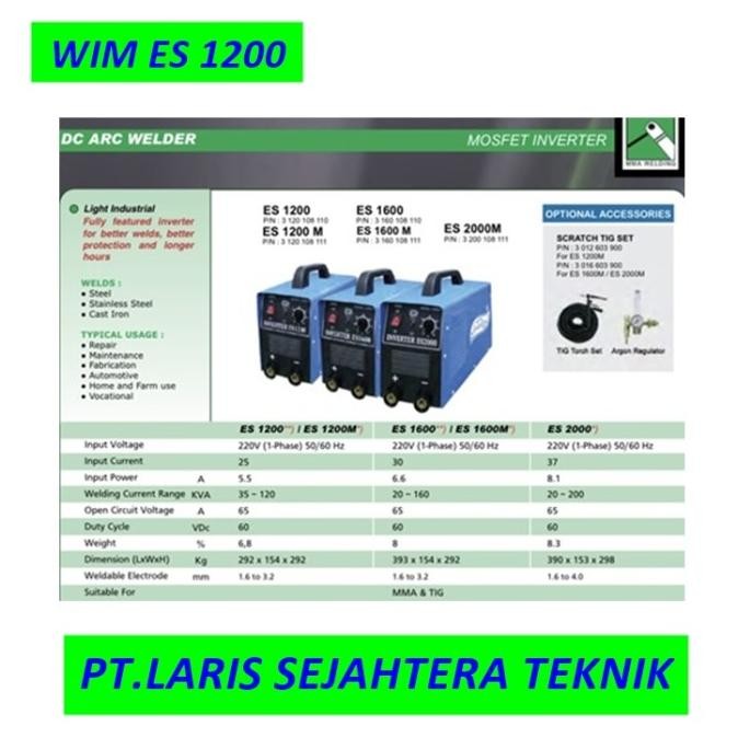 Mesin Las Wim Es 1200 New Stok