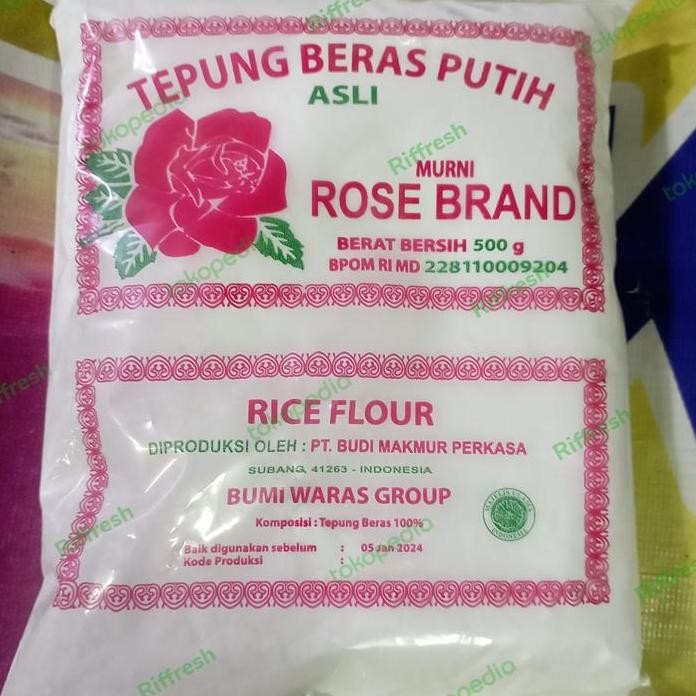 

Terlaris Tepung Beras Rose Brand 500Gr