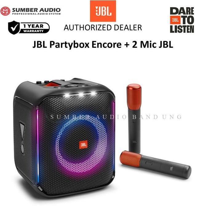 Asli Speaker Bluetooth JBL Partybox Encore 2 unit Microphone wireless Partybox JBL