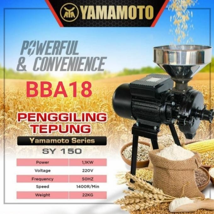 

Terlaris Promo Sy150 Mesin Giling Kopi Beras Tepung Coffee Grinder Yamamoto Sy 150