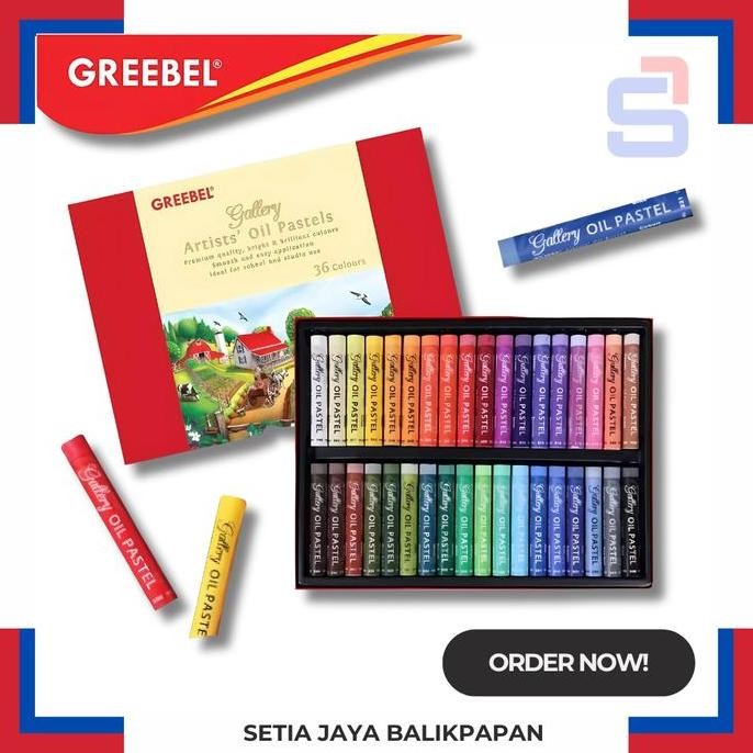 

] oil pastel greebel 36 warna / krayon