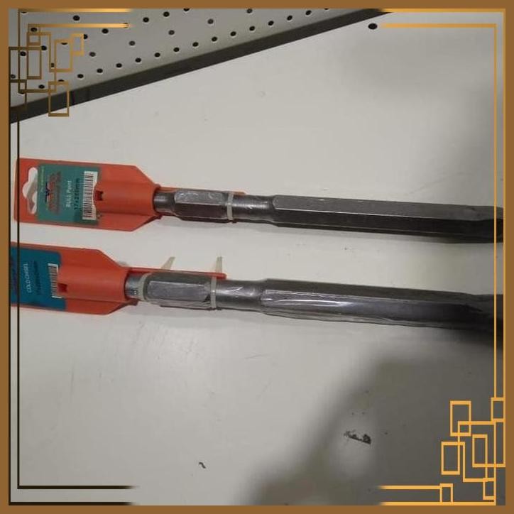 [JTR] MATA BOR CHISEL COLD HEX 17X280X25 DAN BOR CHISEL POINT HEX 17X280 WIP