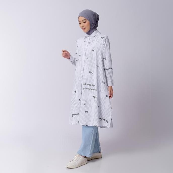 ZM Zaskia Mecca - Heyza Midi Gamis Dress Wanita - Aksara Nusantara - Aksara Jawa