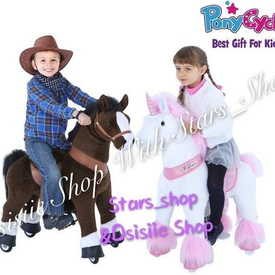 Pony Cycle Ride On Unicorn Zebra Donkey Original / Mainan Kuda Kudaan