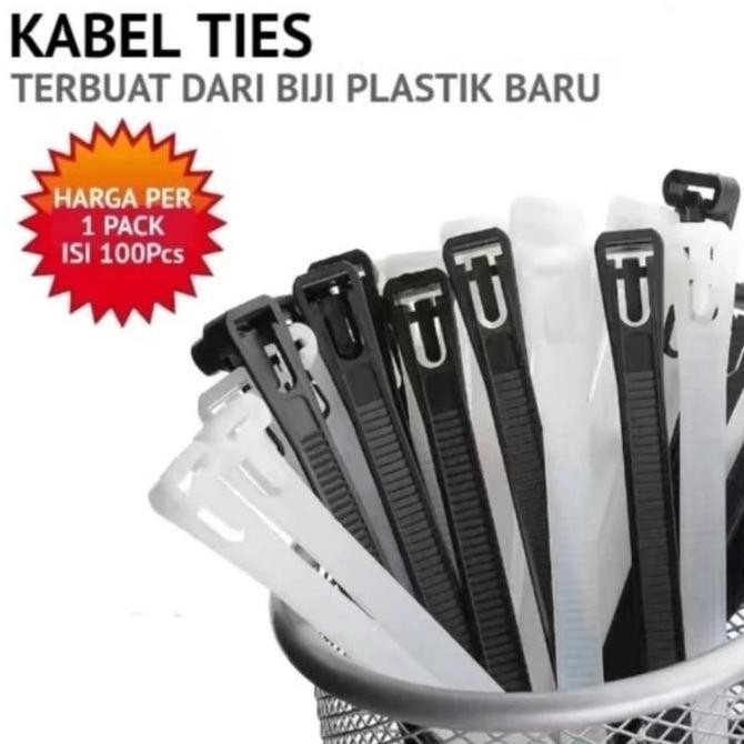 

Tali Tis/Kabel Ties/Cable Tie 50Cm/50 Cm (500 X 7,6Mm) Isi 100 Pcs Baik