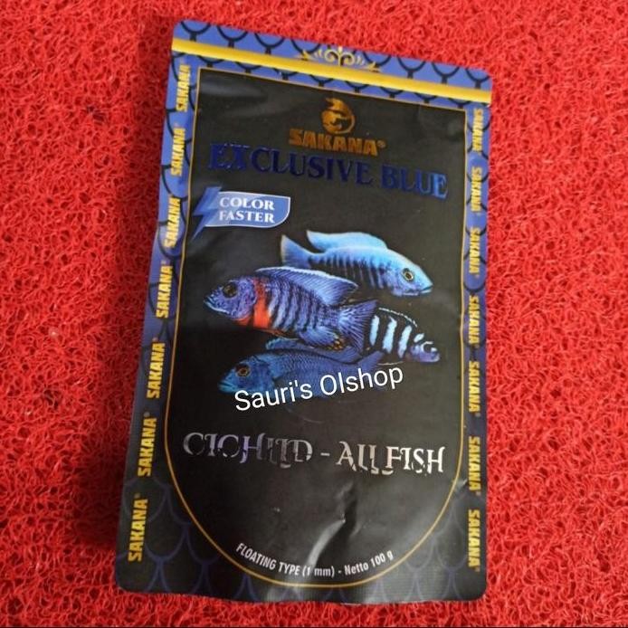 Terlaris Pelet Ikan Chilcid Sakana Exclusive Blue Pelet Cichlid Premium Blue