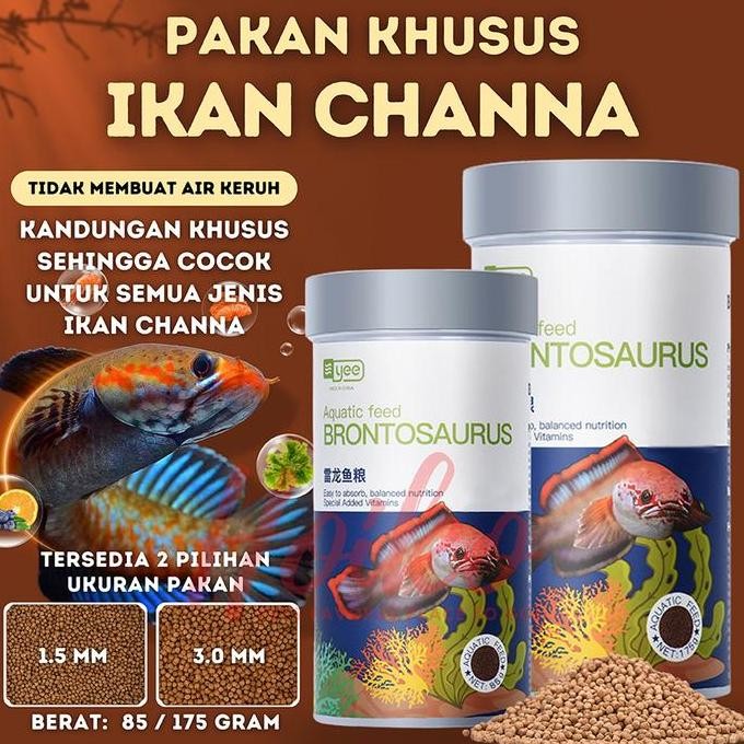 Terlaris Pelet Pakan Ikan Channa Premium / Ikan Channa/ Makanan Ikan Channa