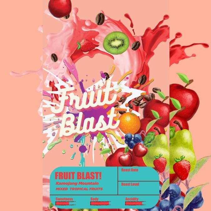 

ready stock KOPI ARABIKA FRUIT BLAST ROASTED BEAN COFFEE - 250 GRAM