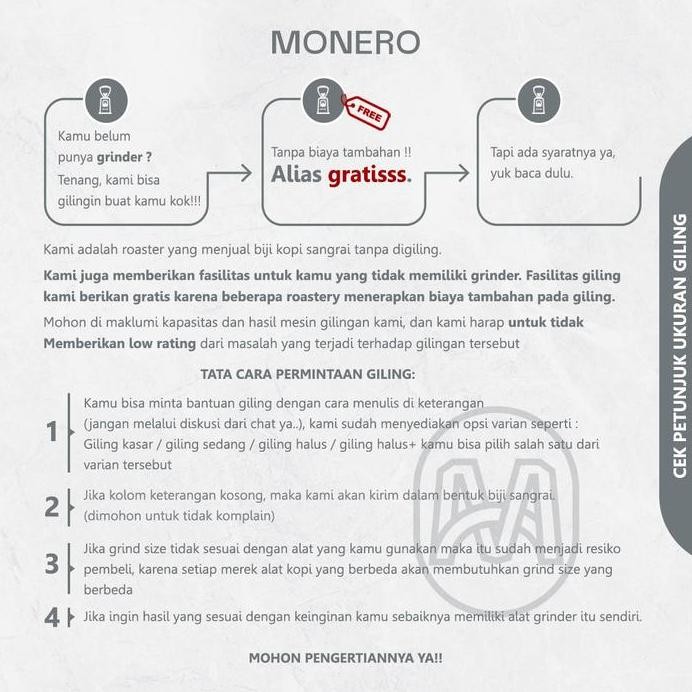 

ready stock Kopi Arabika Mandailing Monero Arabica Coffee 200gr