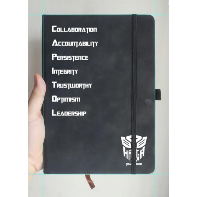 

fbx-4 fg-87 Paket Pocket Notebook A5 Tali Karet dan Pena Custom Termurah Viral