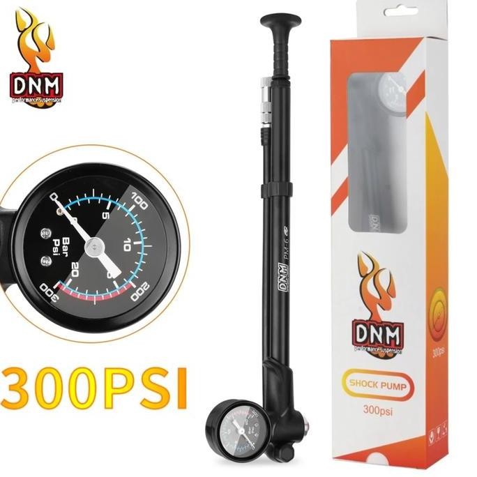 DNM Pompa Fork Angin Sepeda Pompa Rear Shock  300 PSI Pompa Ban Sepeda