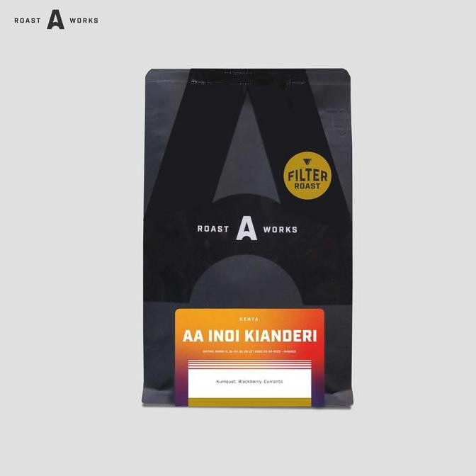 

ready stock Kenya AA Inoi Kianderi Lot 023 KE-24-0123 Batian, Ruiru 11, SL-34, SL-28 Washed (Filter) - A Roastworks - Biji Kopi