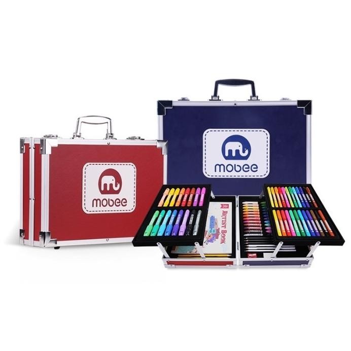 

baru !!! mobee big 97 pcs artist box art set paket lengkap mewarnai