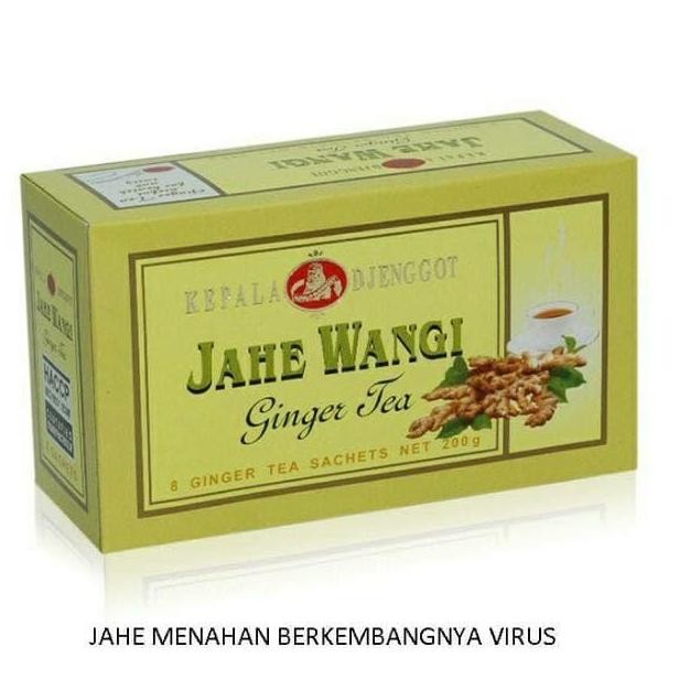 

ready stock Teh Jahe Wangi Kepala Djenggot 200gr isi 8 sct