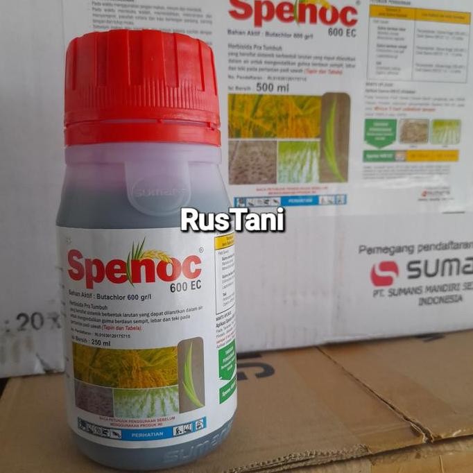 

Terlaris Herbisida Pra Tumbuh Tanaman Padi Spenoc 600Ec 250Ml Bahan Aktif : Butachlor 600G/L