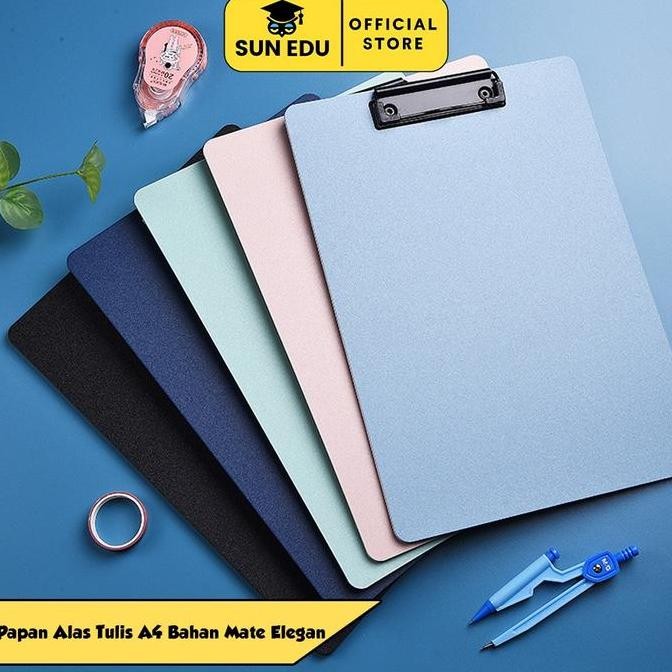 

Bantex Clipboard Papan File Folder Belat A4 Alas Tulis Siswa Papan Clip Plastik Logam tas berkas Stationery