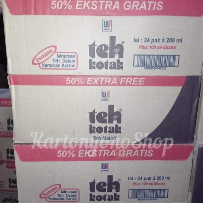 

ready stock Minuman Teh Kotak Ultra Teh Melati Jasmine Per Dus isi 24 pcs