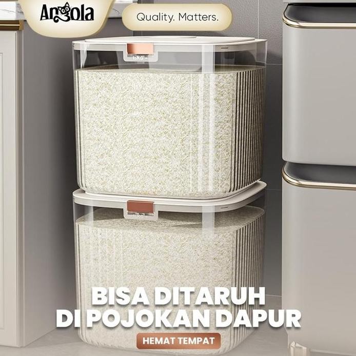 

Terlaris Wl Angola Tempat Beras Transparan 5Kg 10Kg 15Kg / Dispenser Beras E20 E21 / Wadah Peimpanan Beras Serbaa / Tempat Peimpanan Beras / Tepung / Biji-Bijian