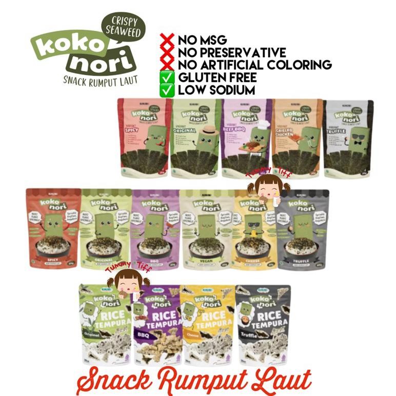 

KOKO NORI Abon Rumput Laut Tabur | kokonori Seaweed Flake | Snack Cemilan Sehat Anak Cemilan Anak Sehat