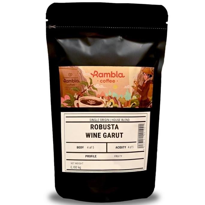 

ready stock Rambla Coffee - Kopi Robusta Wine Garut 100 Gr Bubuk Espresso