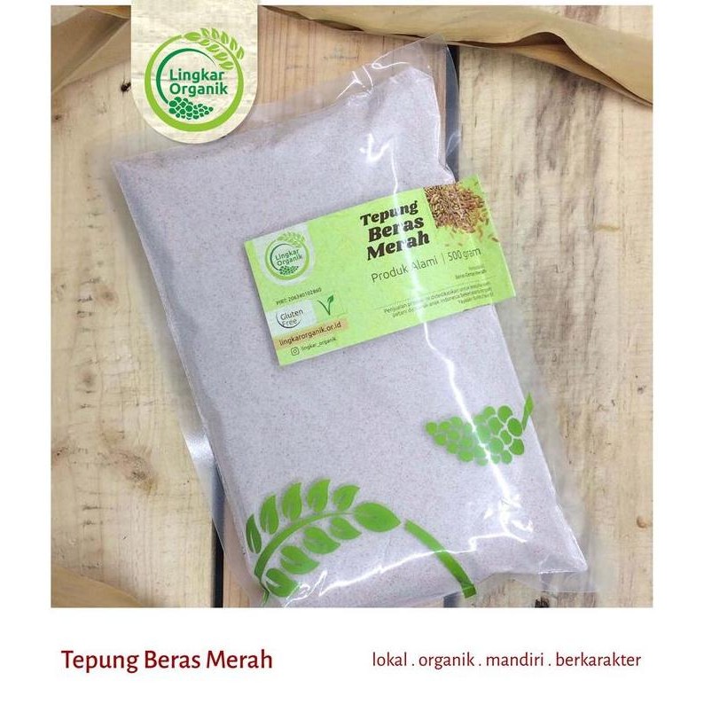 

Terlaris Lingkar Organik Tepung Beras Merah 500Gr