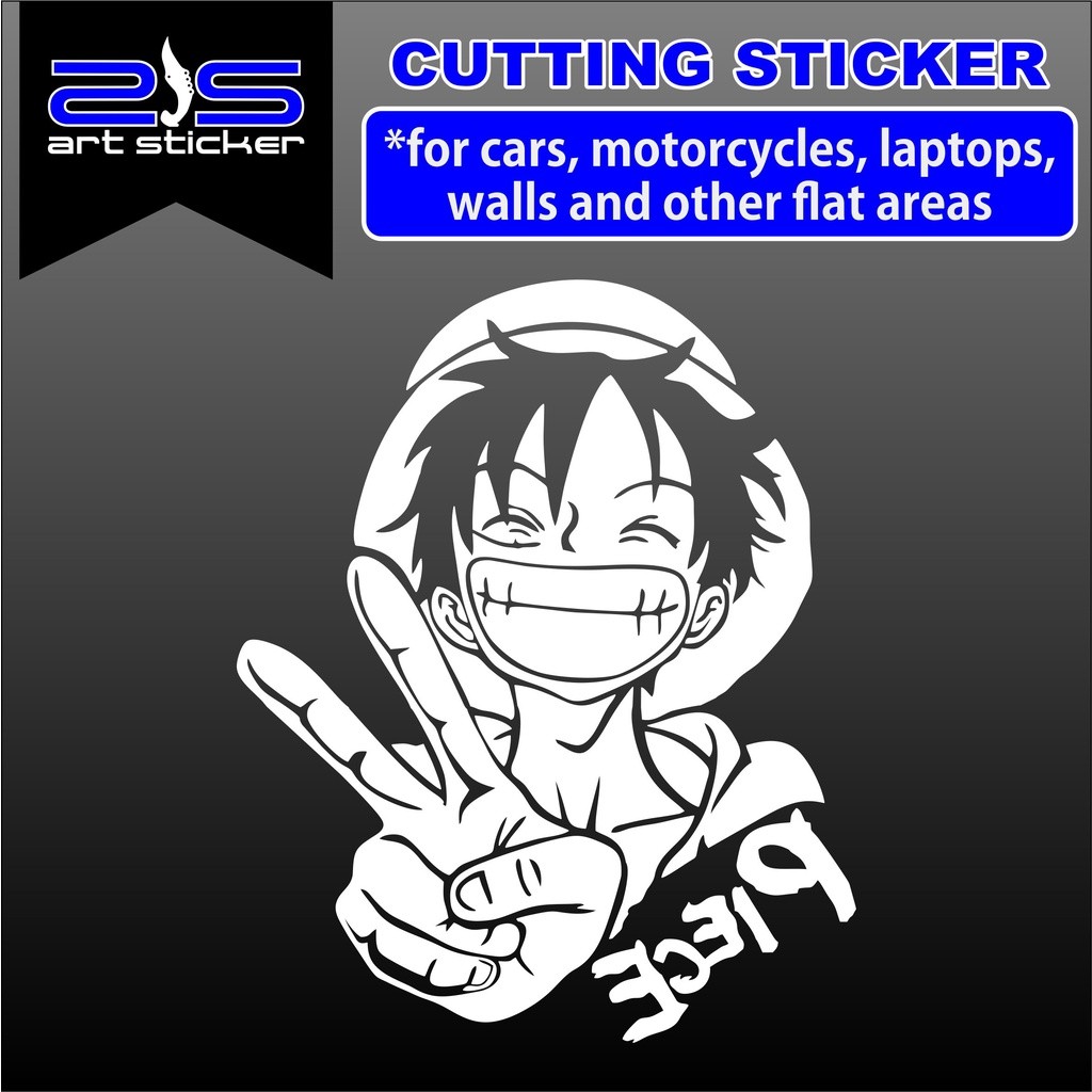 

Get2pcs One Piece Luffy Peace Finger Putih Kiri Garskin Casing Motif Dan Bisa Custom Bayar Ditempat