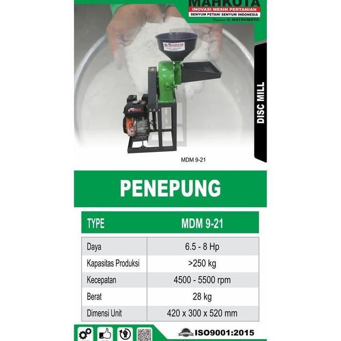 

Terlaris Mesin Giling Tepung Mahkota Mdm9-21 / Mesin Gilingan Penggiling Biji Bijian Beras Jagung Cabai Cabe Penepung Tepung Mdm 9 21 / Disk Mill Mdm 9-21 Mahkota