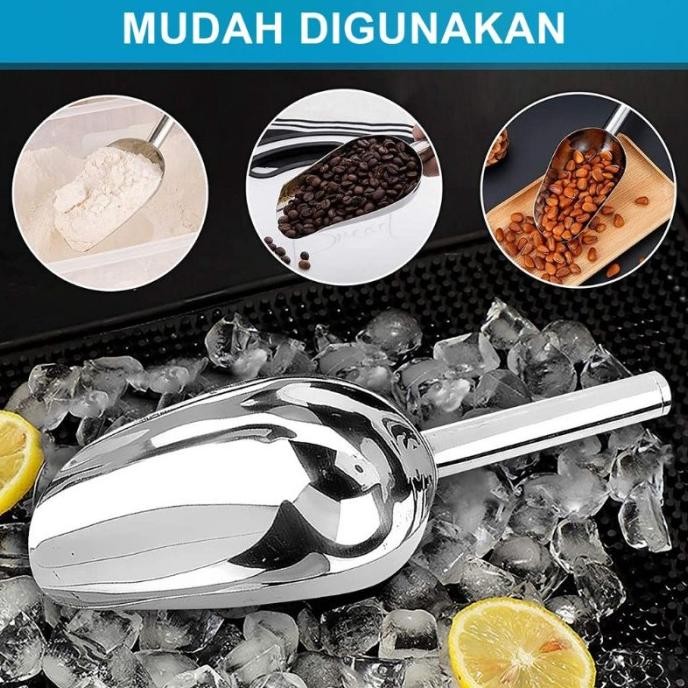 

Terlaris 4 Ukuran Sekop Es Batu/ Sekop Beras,Gula, Tepung / Sekop Serbaguna / Ice Cube Scoop Ini