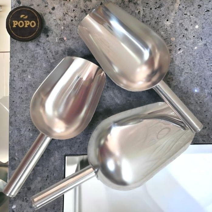 

Terlaris Sendok Sekop Stainless Skop Serokan Es Gula Tepung Beras Ice Scoop