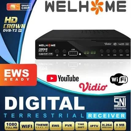 Welhome STB Set Top box TV Digital WELHOME HD CROWN DVB-T2 Receiver tv