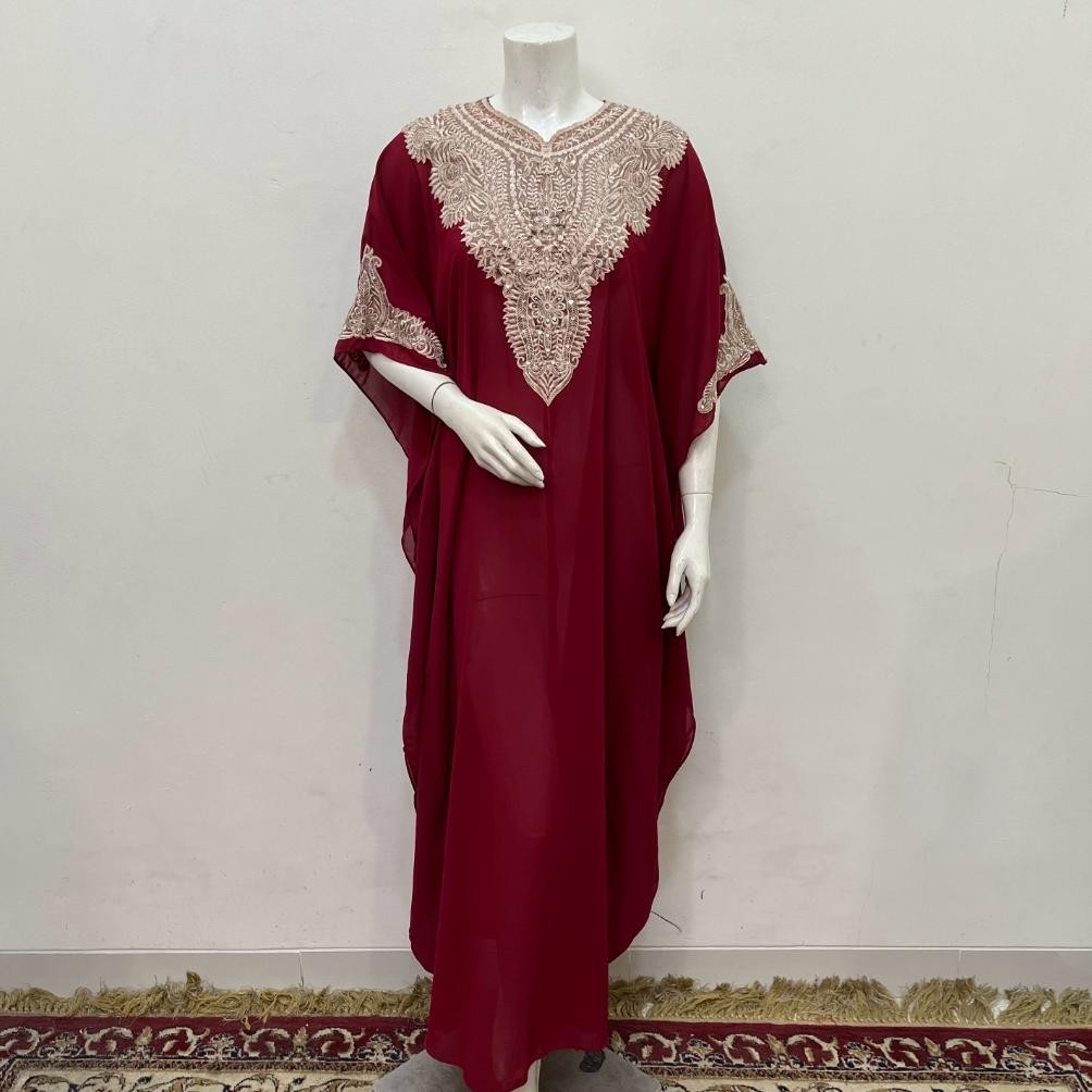 Gamis Kaftan Bordir Kaftan Kondangan