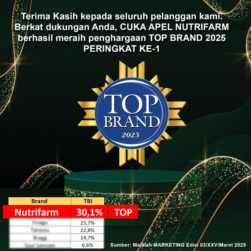 

Nutrifarm Cuka Apel 250ml / Apple Vinegar