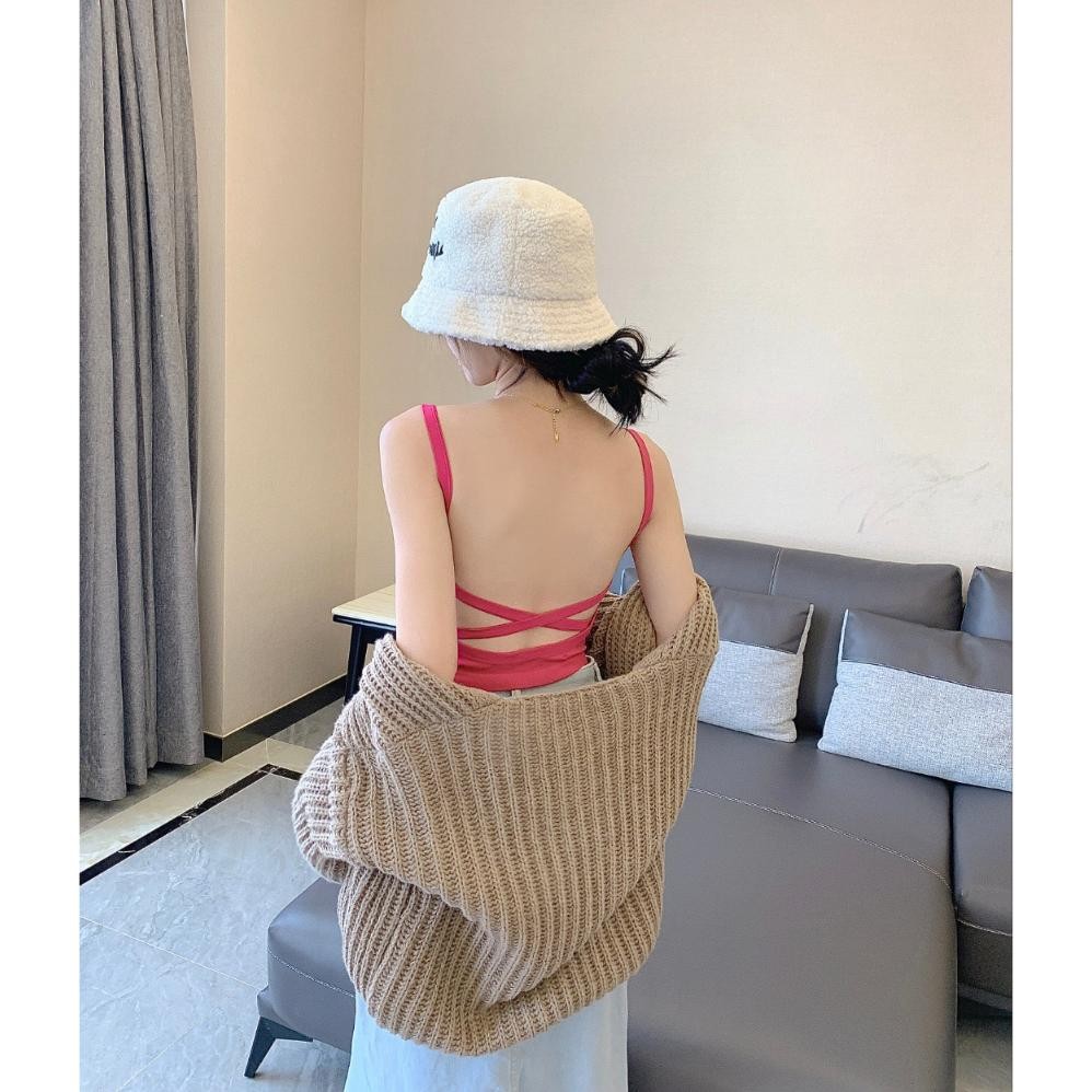 Maysport Tanktop Tali Tipis Backless Sexy 1012